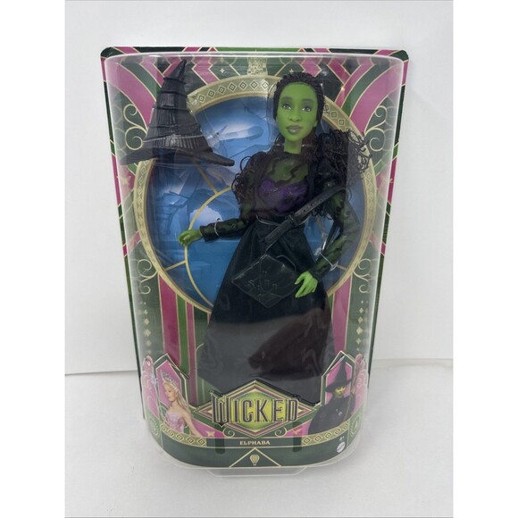 Wicked Movie Elphaba Fashion Doll & Accessories * Mattel Universal Green Skin - Picture 1 of 4
